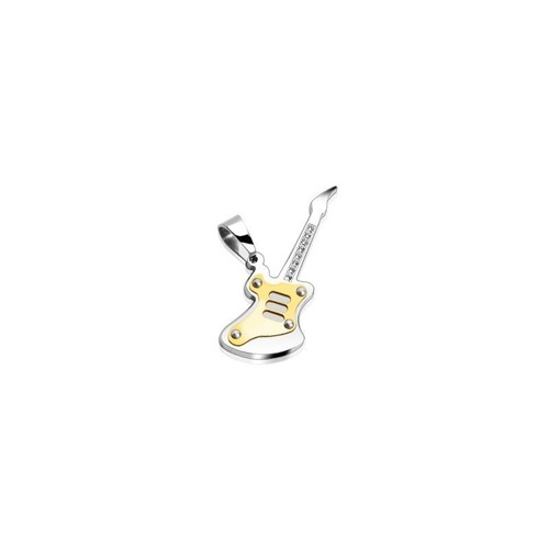 Pendentif guitare dorée maci - pendentif,