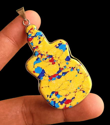 Pendentif guitare mosaïque