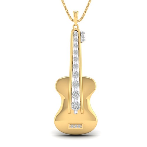 Pendentif guitare charm - guitare,