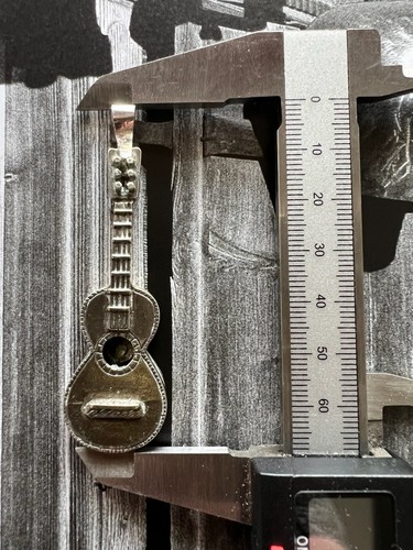 Pendentif guitare argent - guitare,
