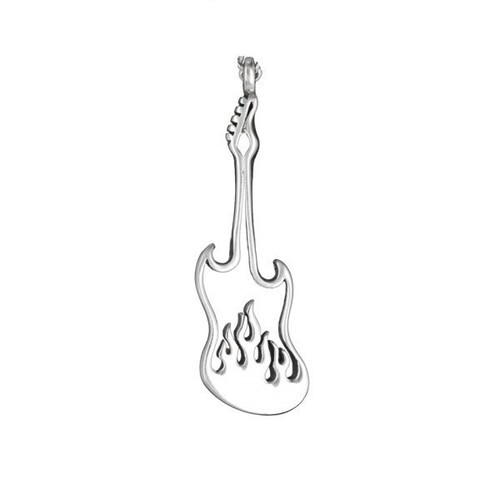 Pendentif guitare étain - ,