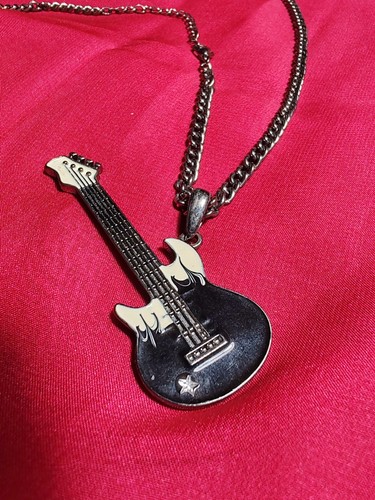 Collier fantaisiste guitare - collier,