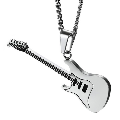 Pendentif guitare chaine - pendentif,