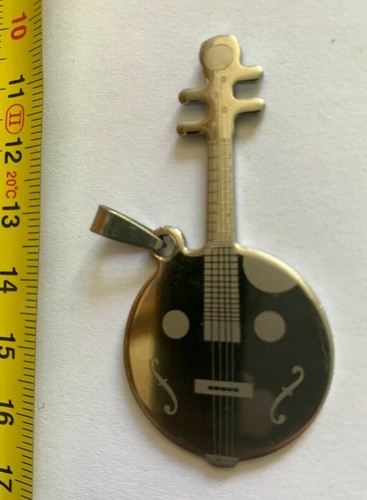 Pendentif guitar en métal - 1,