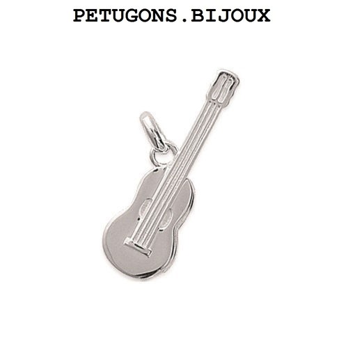 Pendentif guitare 15x26mm - ,