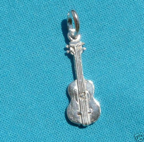 Pendentif guitare argent - guitare,